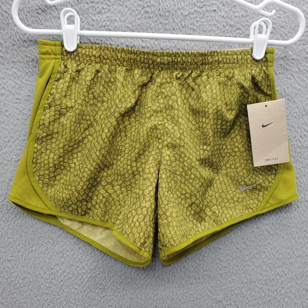 Nike Dri Fit All Over Print Tempo Shorts Girls Size Large NWT